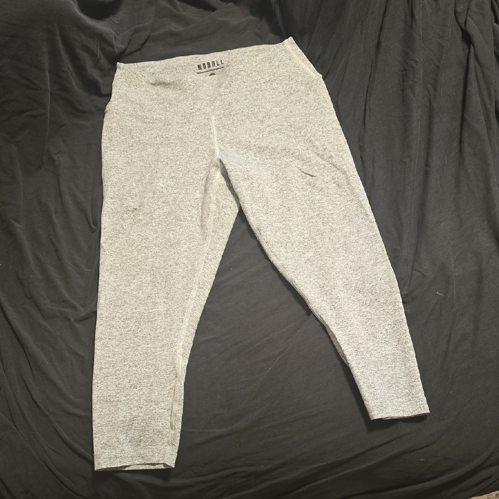 NOBULL Gray Cropped Leggings Soft Athletic Bottoms